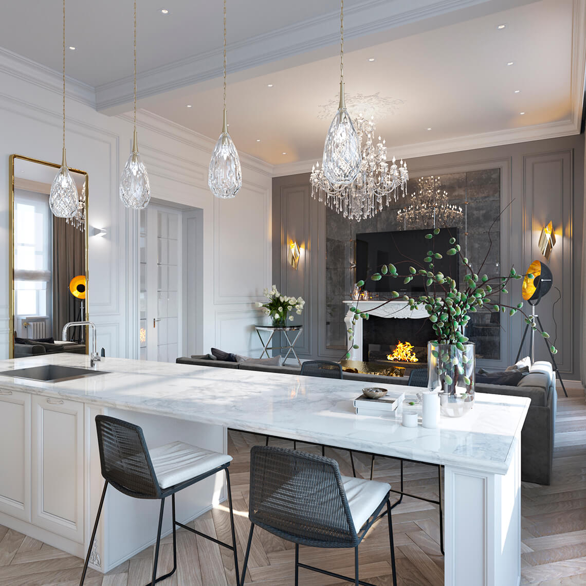 Апартаменты в неоклассике