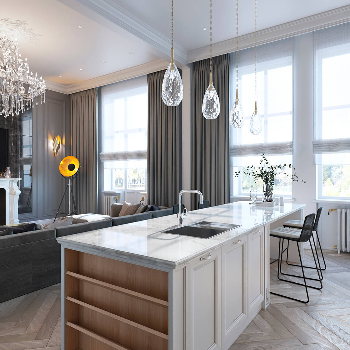 Апартаменты в неоклассике