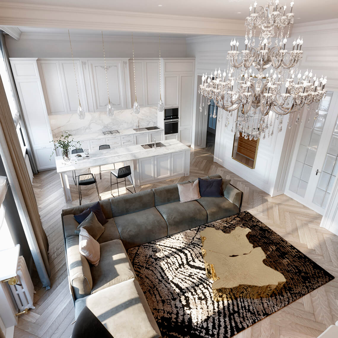 Апартаменты в неоклассике